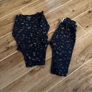 Old Navy thermal long sleeve bodysuit with matching pants